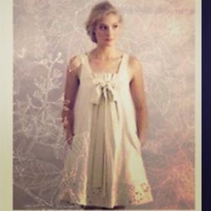 Ranna Gill Beige Ice Memory Dress